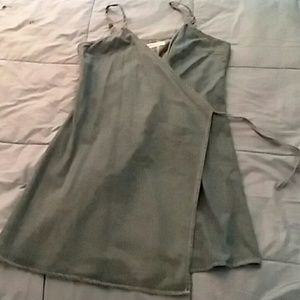 Jean wrap dress